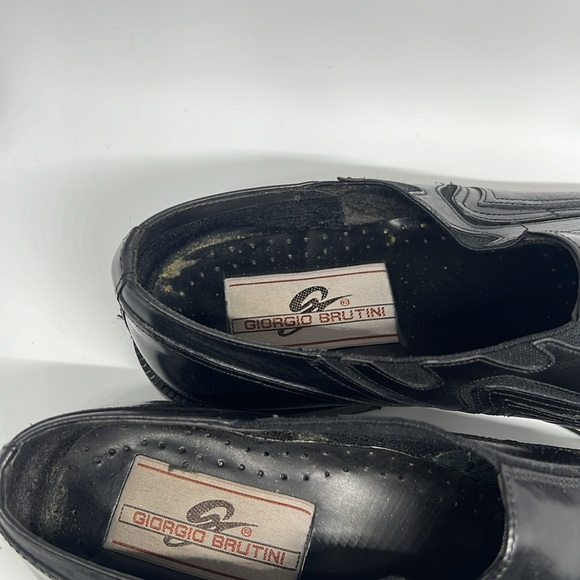 Giorgio Brutini Men's 8 1/2 Black Leather Shoes - Picture 7 of 11